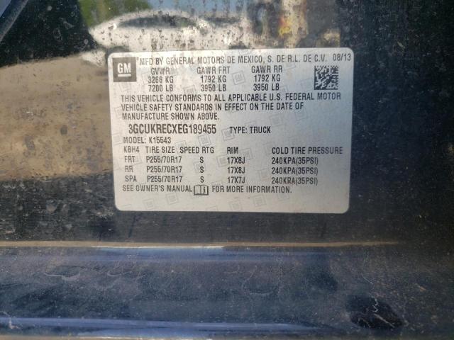 Photo 10 from auction – 2014 CHEVROLET SILVERADO with VIN 3GCUKRECXEG189455