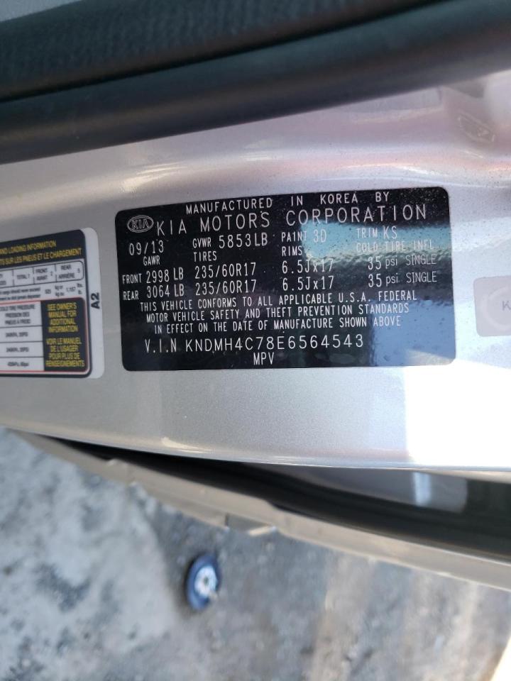 Photo 10 from auction – 2014 KIA SEDONA EX with VIN KNDMH4C78E6564543