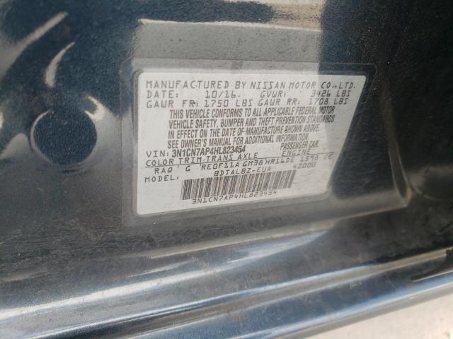 Photo 10 from auction – 2017 NISSAN VERSA S with VIN 3N1CN7AP4HL823454