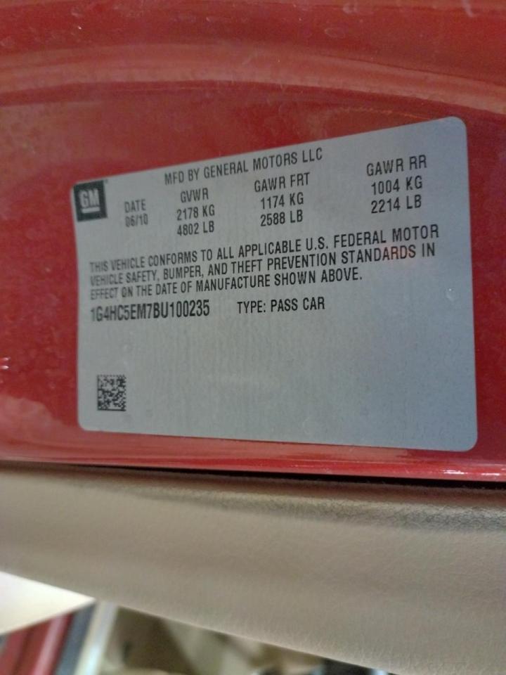 Photo 10 from auction – 2011 BUICK LUCERNE CX with VIN 1G4HC5EM7BU100235