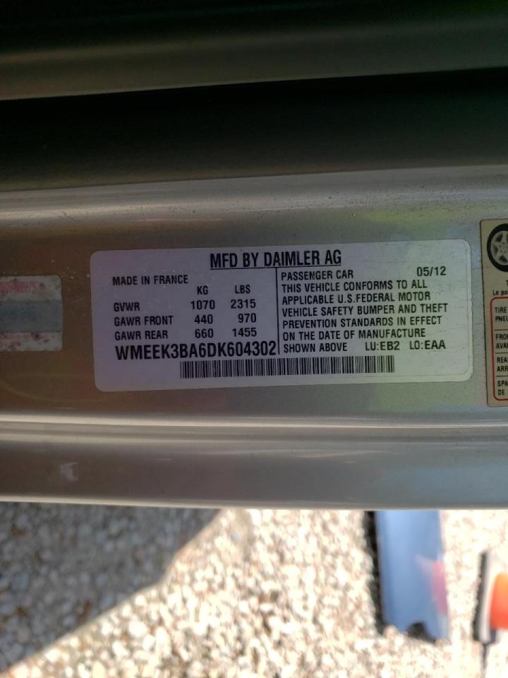 Photo 10 from auction – 2013 SMART FORTWO PAS with VIN WMEEK3BA6DK604302