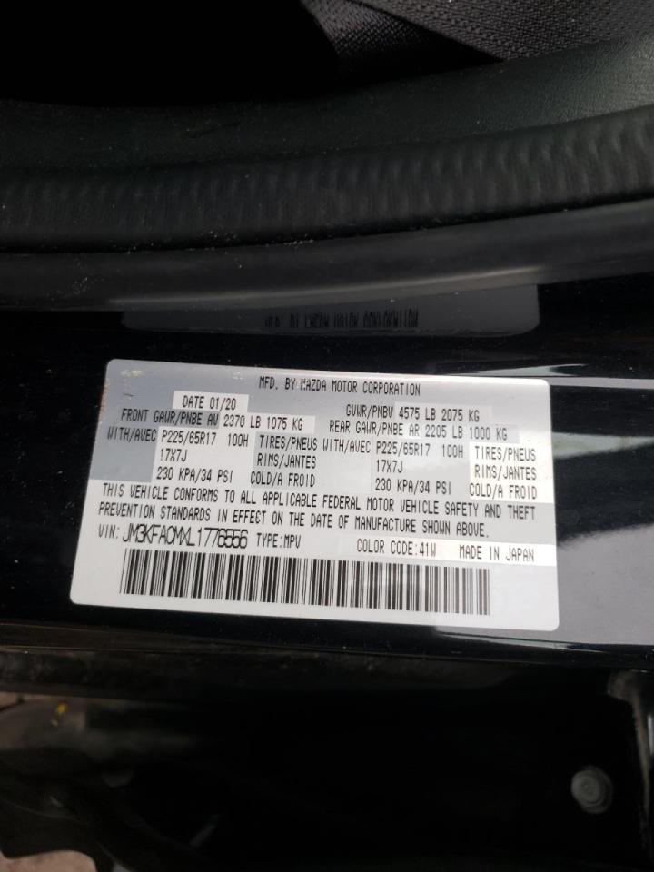 Photo 10 from auction – 2020 MAZDA CX-5 TOURI with VIN JM3KFACMXL1776556