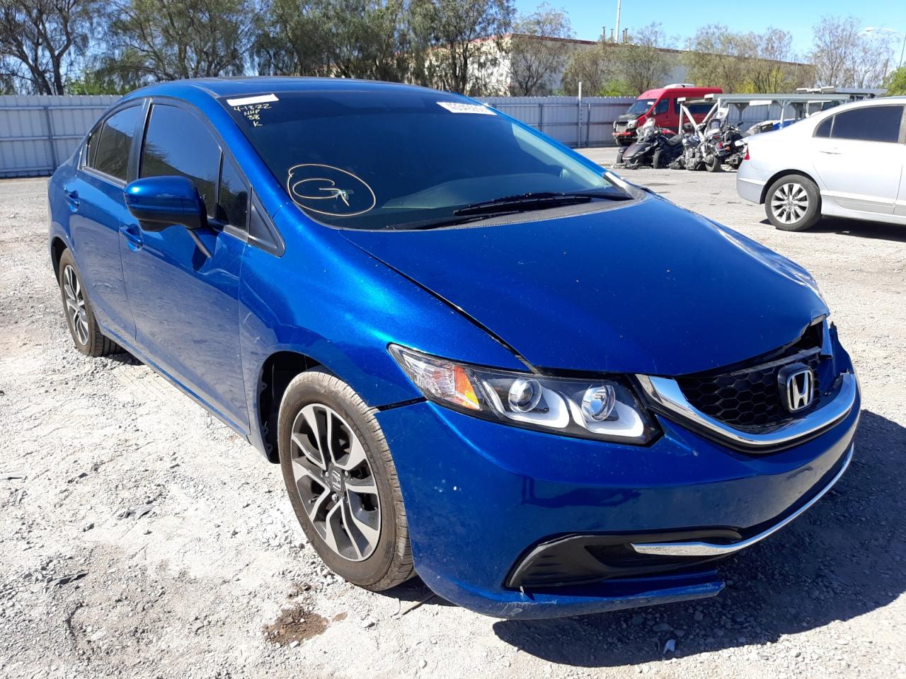 HONDA CIVIC EX 2015 with VIN 2HGFB2F87FH531277 - Photo from auction