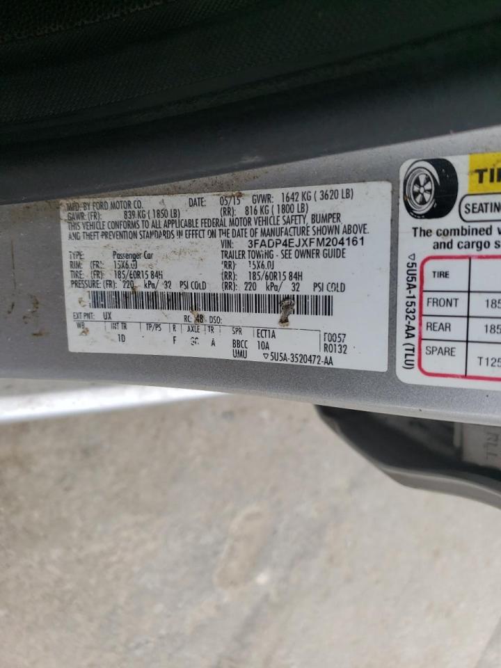 Photo 10 from auction – 2015 FORD FIESTA SE with VIN 3FADP4EJXFM204161