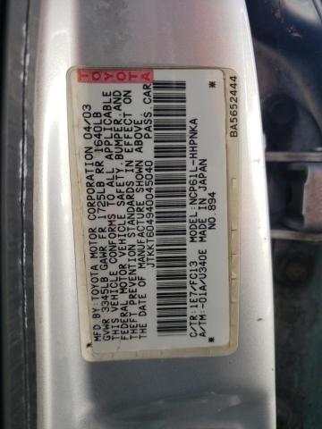 TOYOTA SCION XA 2004 with VIN JTKKT604940045040 - Photo from auction