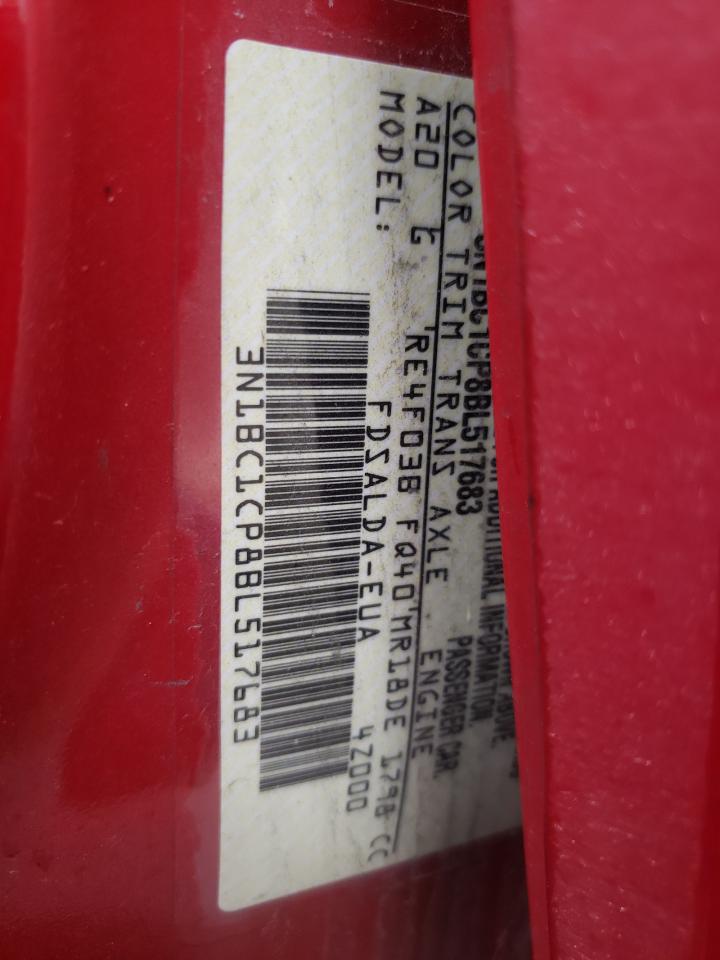 Photo 10 from auction – 2011 NISSAN VERSA S with VIN 3N1BC1CP8BL517683