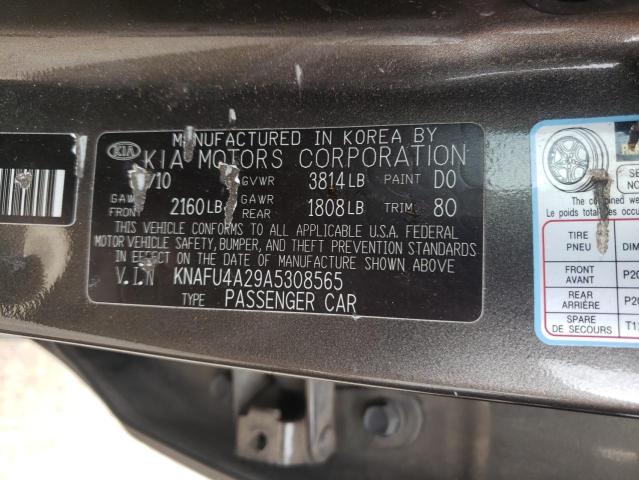 Photo 10 from auction – 2010 KIA FORTE EX with VIN KNAFU4A29A5308565