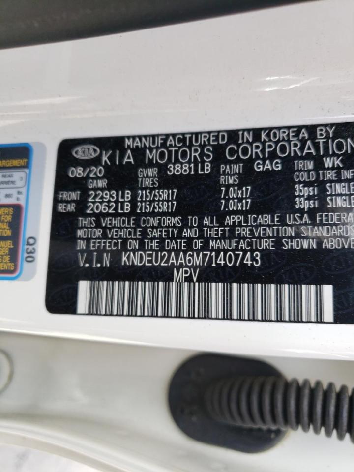 Photo 10 from auction – 2021 KIA SELTOS S with VIN KNDEU2AA6M7140743