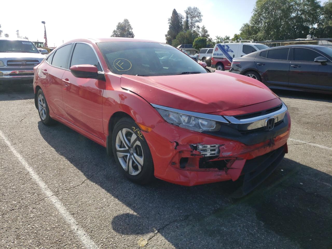 HONDA CIVIC LX 2017 with VIN 2HGFC2F57HH549218 - Photo from auction