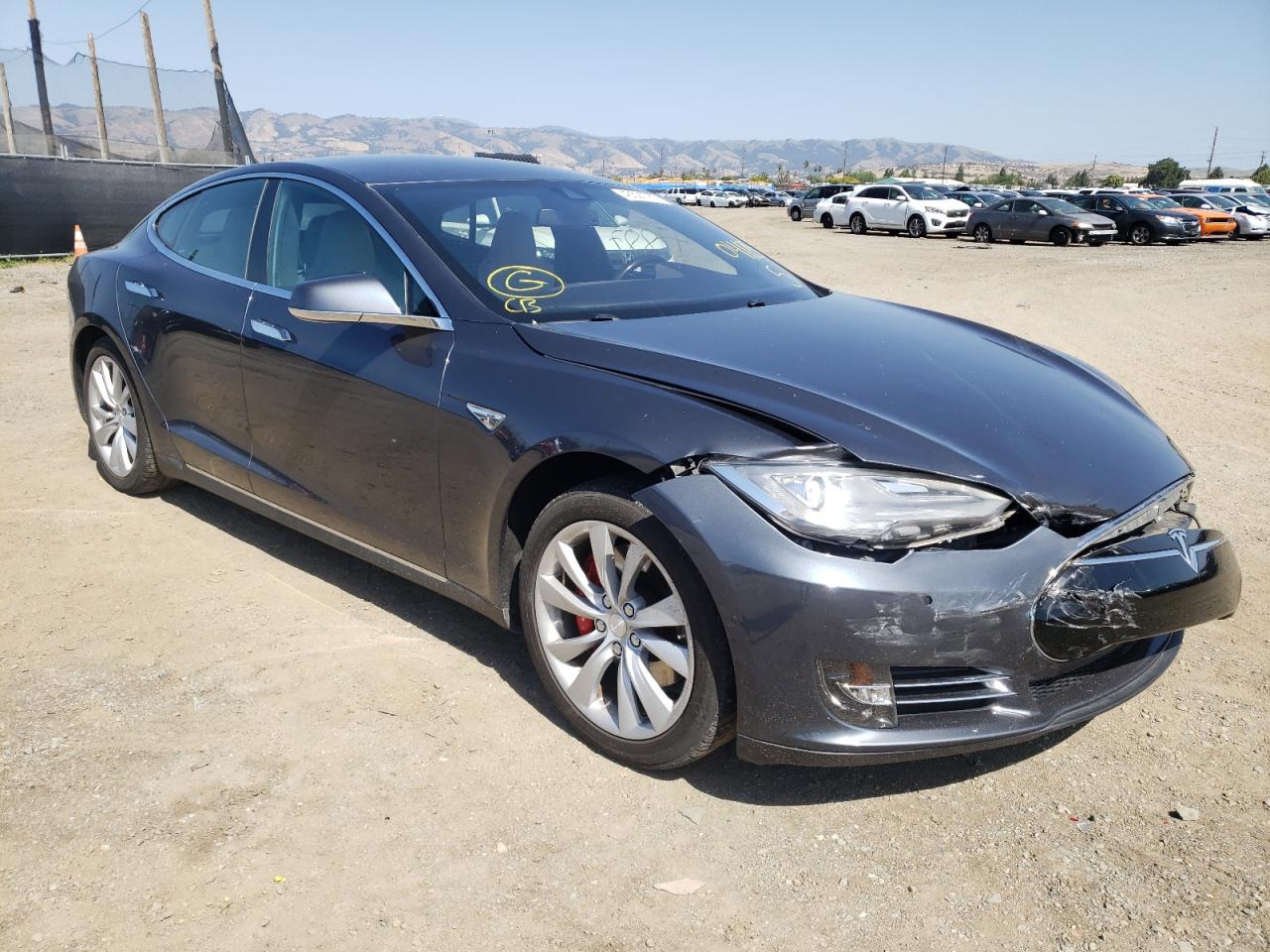 TESLA MODEL S 2014 with VIN 5YJSA1H18EFP60498 - Photo from auction