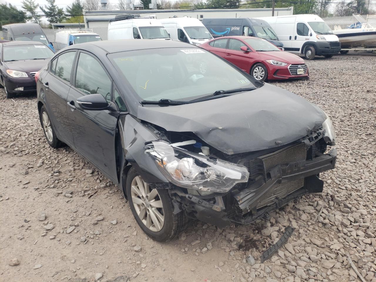 KIA FORTE LX 2014 with VIN KNAFX4A64E5184236 - Photo from auction