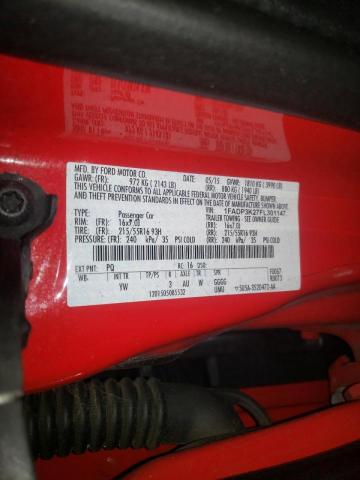 Photo 10 from auction – 2015 FORD FOCUS SE with VIN 1FADP3K27FL301147