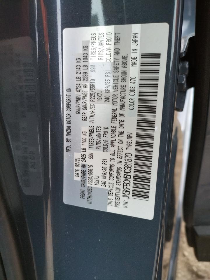 Photo 10 from auction – 2021 MAZDA CX-5 TOURI with VIN JM3KFBCM6M0381870