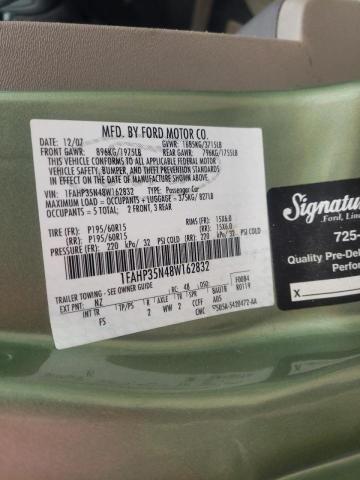Photo 10 from auction – 2008 FORD FOCUS SE with VIN 1FAHP35N48W162832
