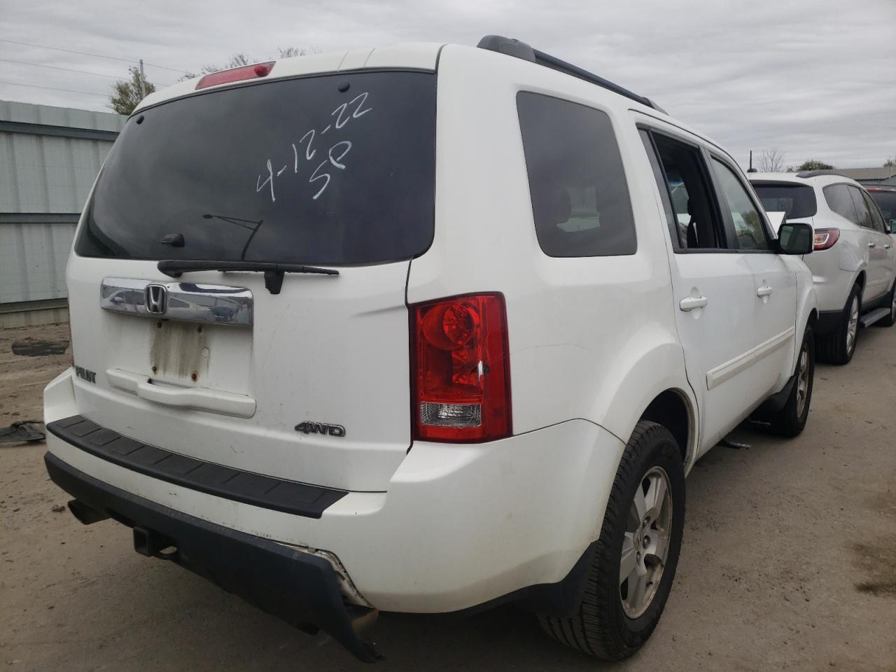 Photo 4 from auction – 2009 HONDA PILOT EXL with VIN 5FNYF48559B028853
