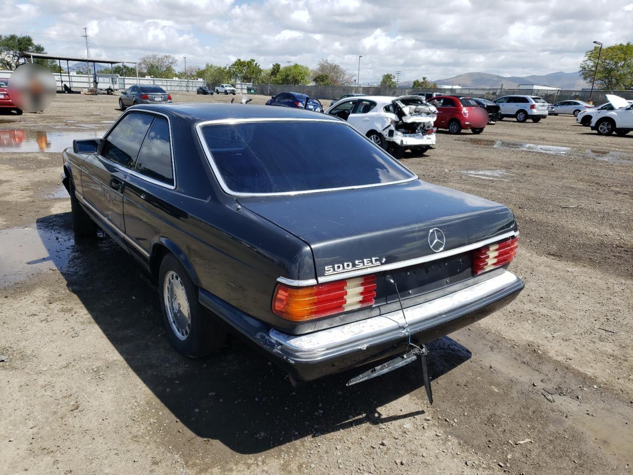 Photo 3 from auction – 1985 MERCEDES-BENZ 500 SEC with VIN WDBCA44D4FA134013