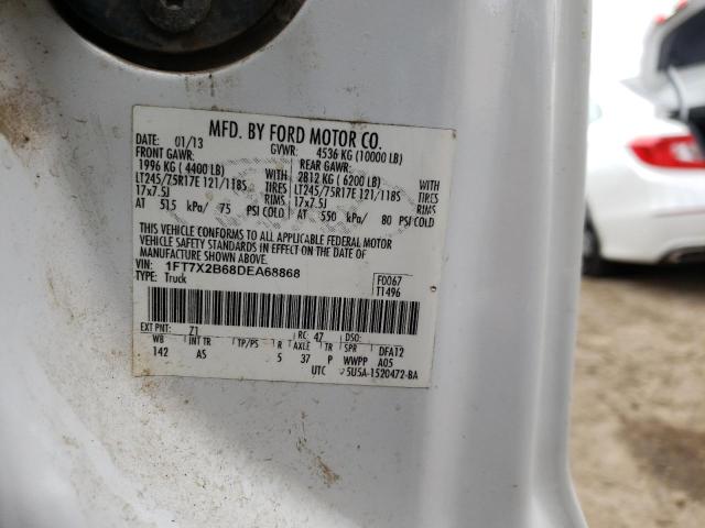 Photo 10 from auction – 2013 FORD F250 SUPER with VIN 1FT7X2B68DEA68868