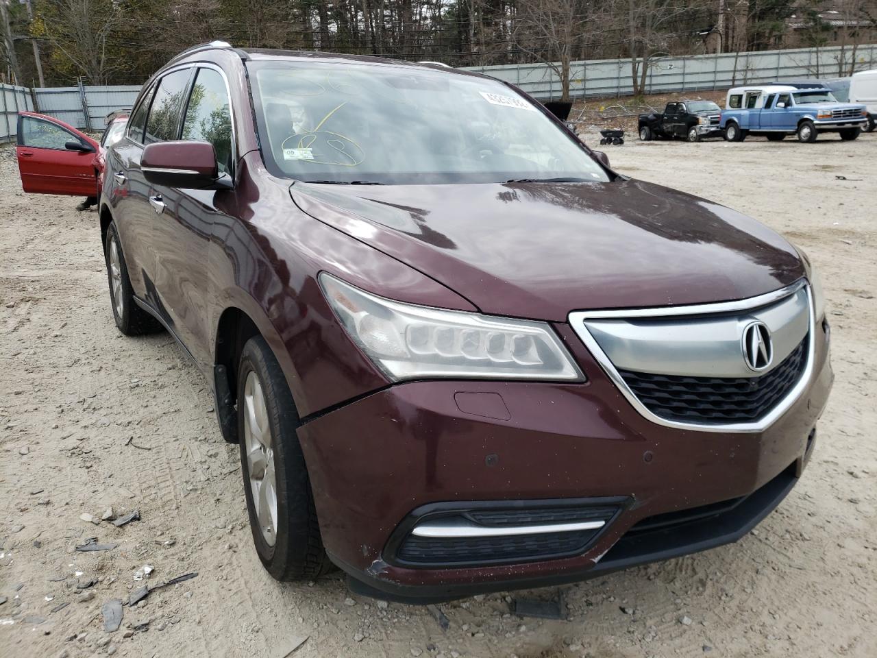 ACURA MDX ADVANC 2014 with VIN 5FRYD4H84EB505779 - Photo from auction