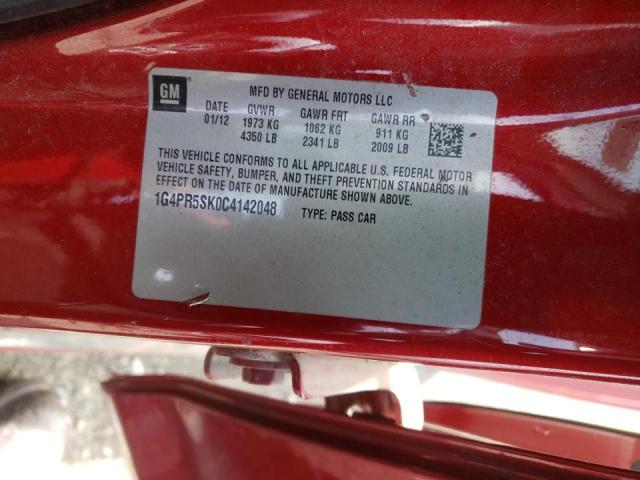 Photo 10 from auction – 2012 BUICK VERANO CON with VIN 1G4PR5SK0C4142048