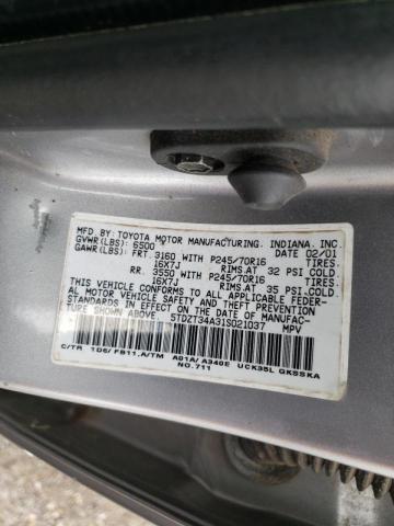 Photo 10 from auction – 2001 TOYOTA SEQUIOA with VIN 5TDZT34A31S021037