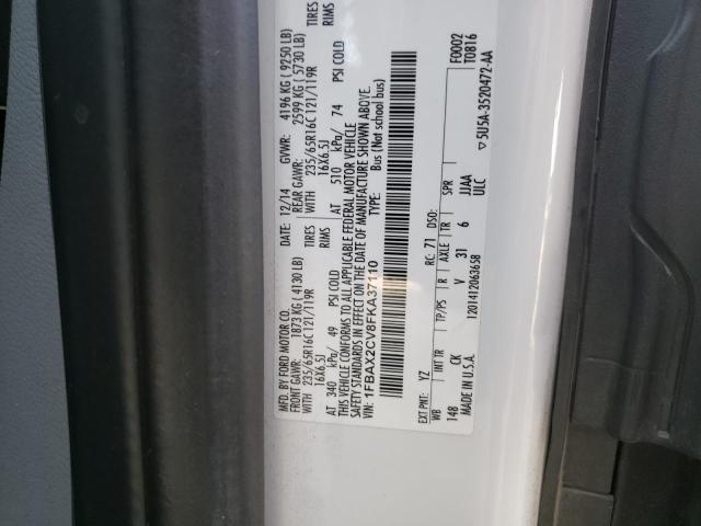 Photo 10 from auction – 2015 FORD TRANSIT T- with VIN 1FBAX2CV8FKA37110