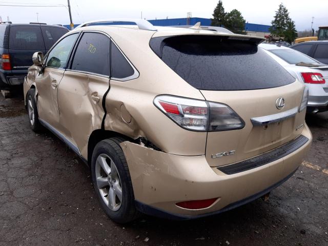 Photo 3 from auction – 2010 LEXUS RX 350 with VIN JTJBK1BA6A2402185