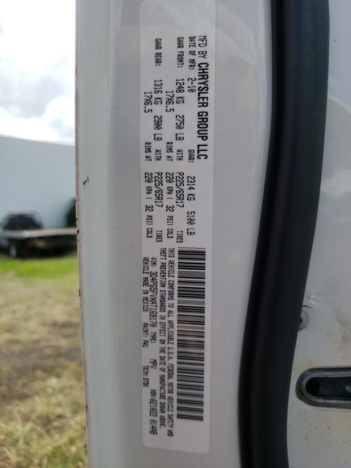 Photo 10 from auction – 2010 DODGE JOURNEY SX with VIN 3D4PG5FVXAT169170