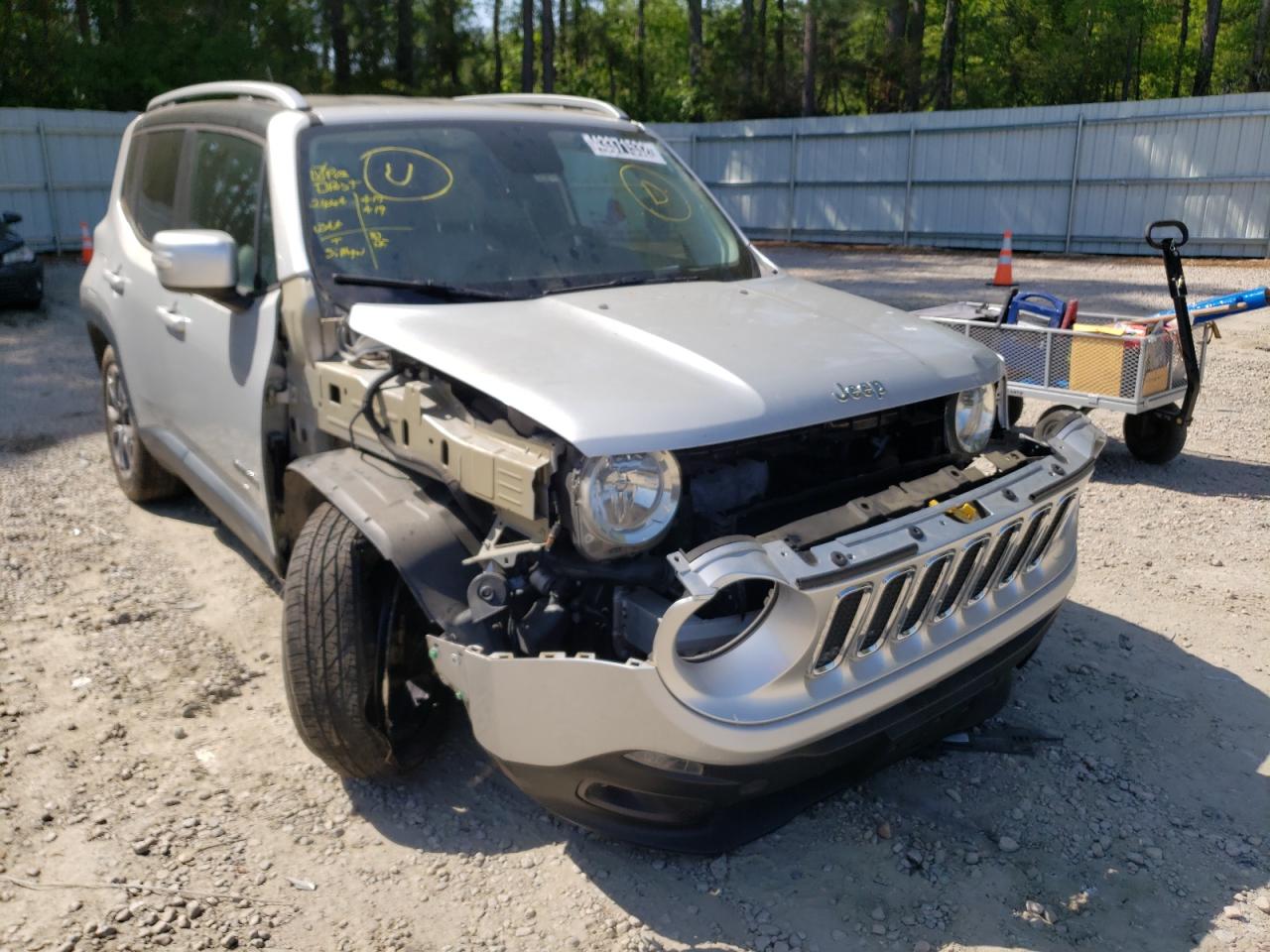 JEEP RENEGADE L 2015 with VIN ZACCJADT0FPB58890 - Photo from auction