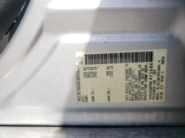 Photo 10 from auction – 2017 NISSAN MAXIMA 3.5 with VIN 1N4AA6AP4HC421686