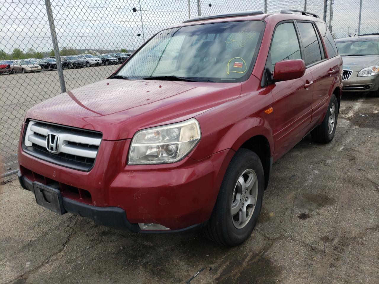 Photo 2 from auction – 2006 HONDA PILOT EX with VIN 2HKYF186X6H509508
