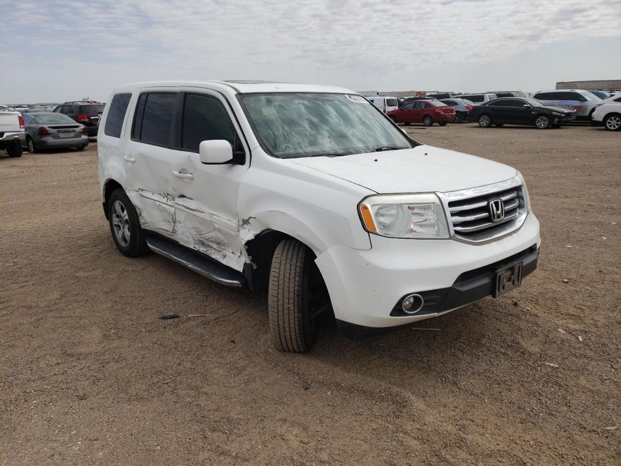 HONDA PILOT EXL 2013 with VIN 5FNYF3H59DB014960 - Photo from auction