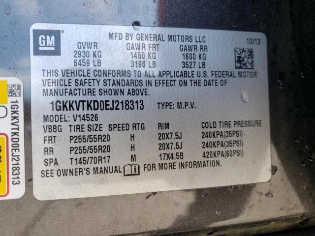 Фото 10 с аукциона – 2014 GMC ACADIA DEN с VIN 1GKKVTKD0EJ218313