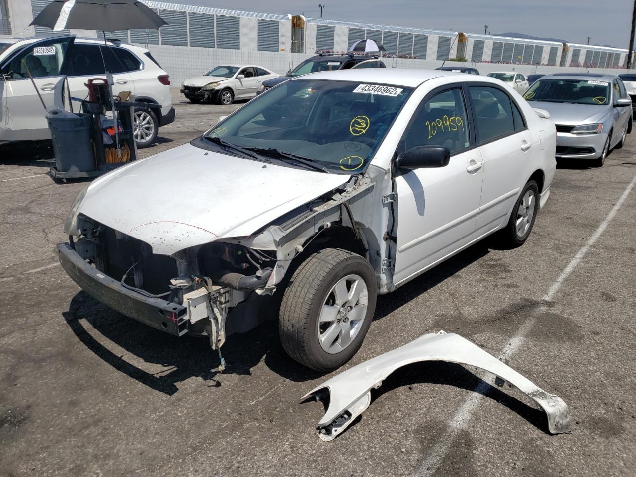 Photo 2 from auction – 2007 TOYOTA COROLLA CE with VIN 1NXBR32E17Z820367