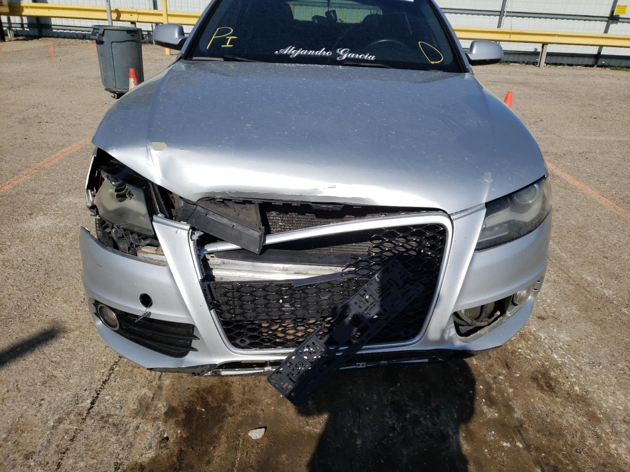 Photo 9 from auction – 2010 AUDI A4 PRESTIG with VIN WAUKFAFL7AN001789