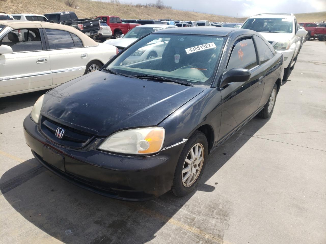 Photo 2 from auction – 2001 HONDA CIVIC HX with VIN 1HGEM22711L074819