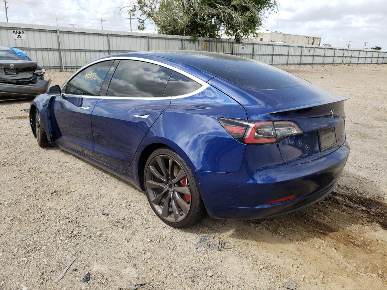 Photo 3 from auction – 2020 TESLA MODEL 3 with VIN 5YJ3E1EC7LF713913