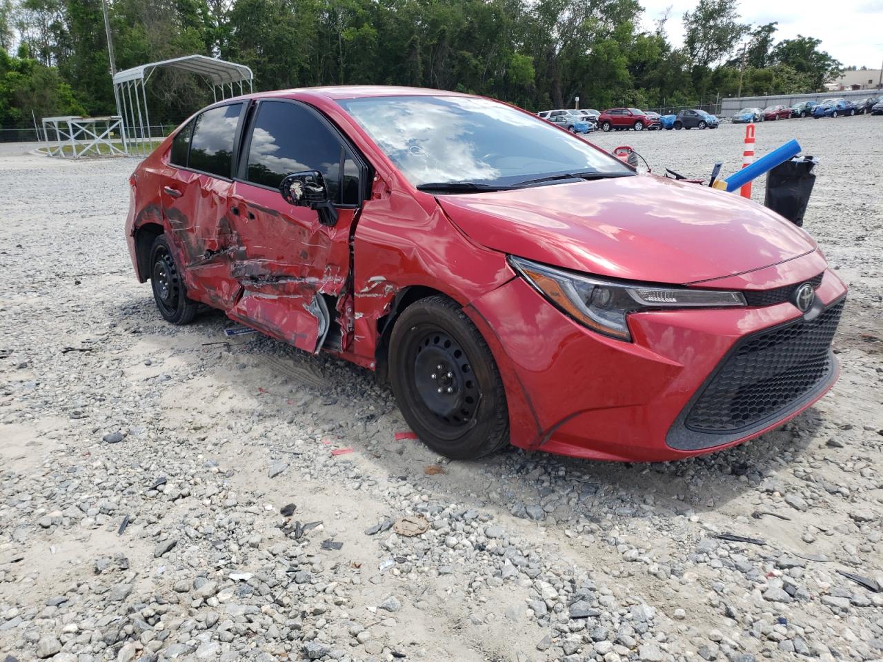 TOYOTA COROLLA LE 2020 with VIN JTDEPRAE2LJ109042 - Photo from auction