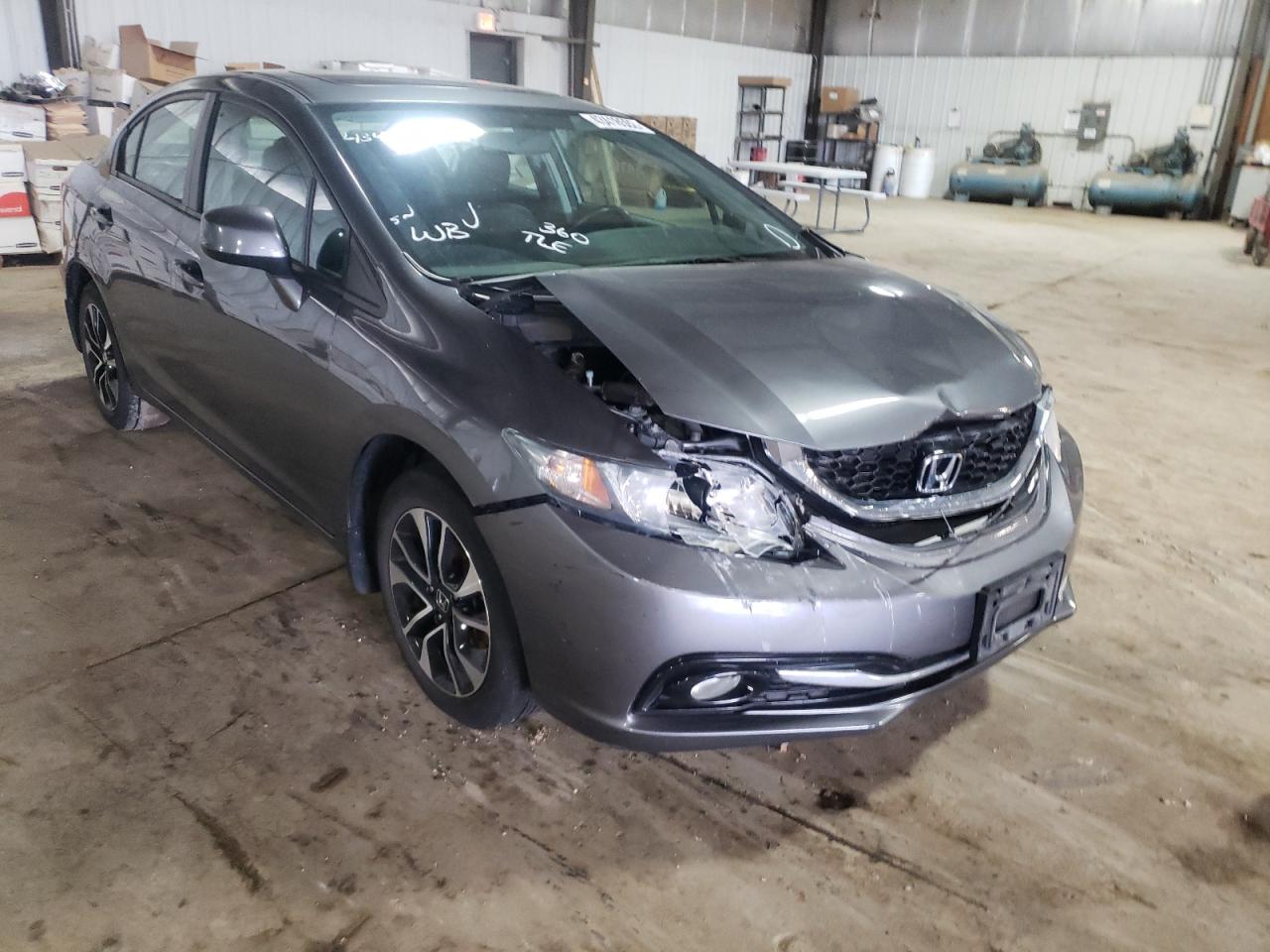 HONDA CIVIC EXL 2013 with VIN 19XFB2F98DE000542 - Photo from auction