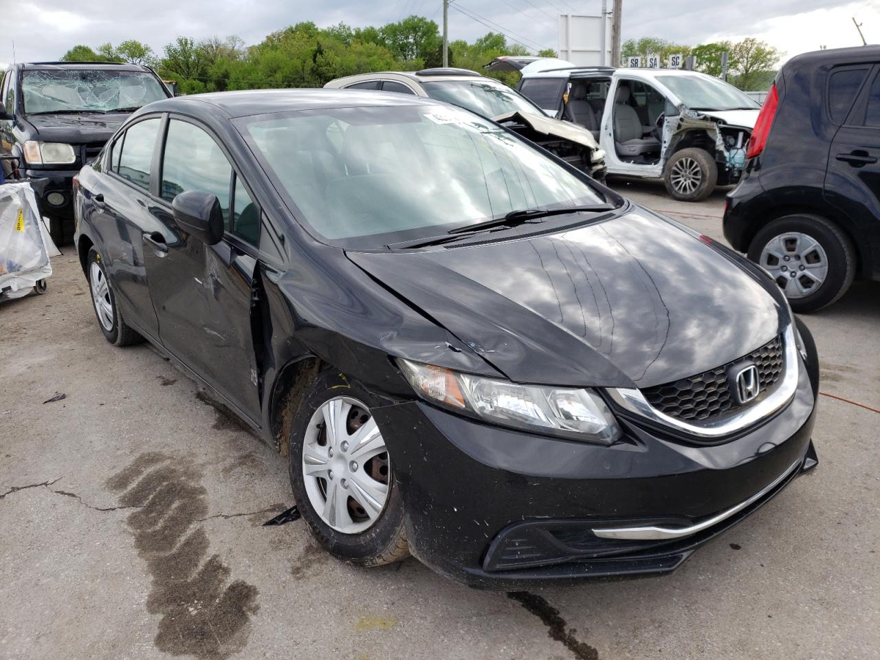 HONDA CIVIC LX 2014 with VIN 19XFB2F50EE044825 - Photo from auction