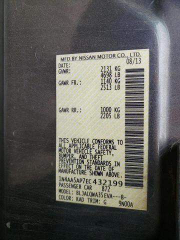 Photo 10 from auction – 2014 NISSAN MAXIMA S with VIN 1N4AA5AP7EC432199