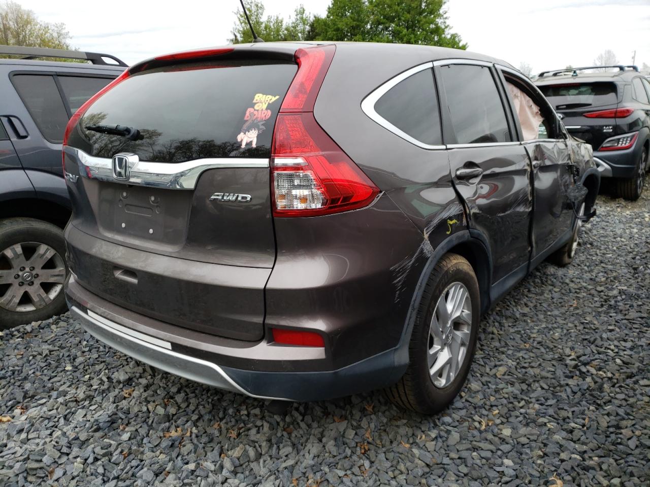 Photo 4 from auction – 2015 HONDA CR-V EX with VIN 2HKRM4H57FH664696