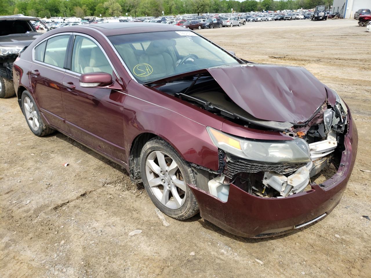 ACURA TL 2012 with VIN 19UUA8F27CA002589 - Photo from auction