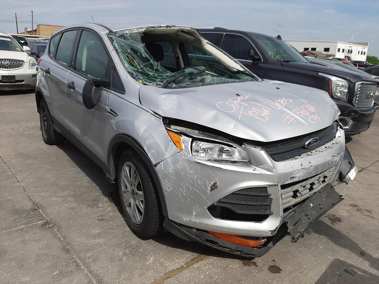 FORD ESCAPE S 2014 with VIN 1FMCU0F74EUB61761 - Photo from auction
