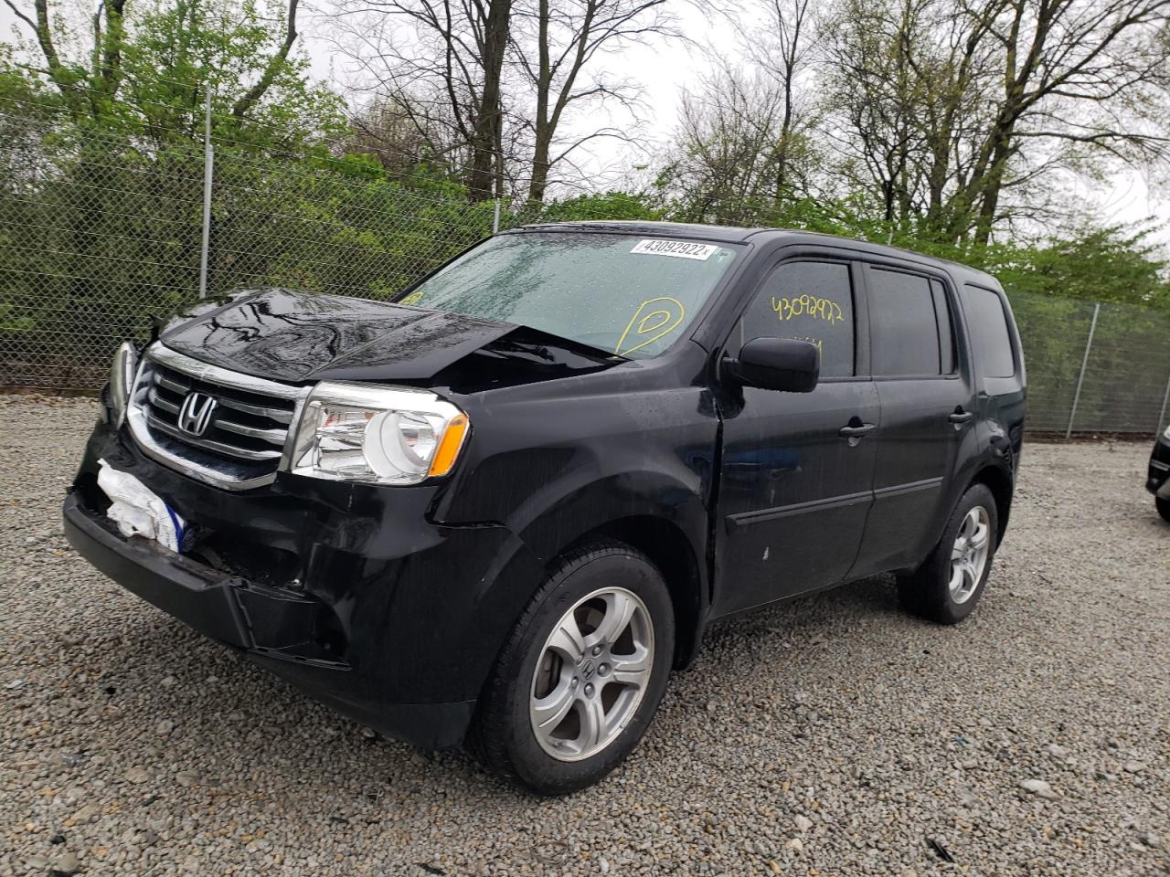 Photo 2 from auction – 2013 HONDA PILOT EXL with VIN 5FNYF4H58DB083919