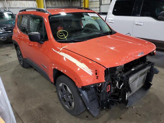 JEEP RENEGADE S 2017 with VIN ZACCJAAB2HPF91132 - Photo from auction