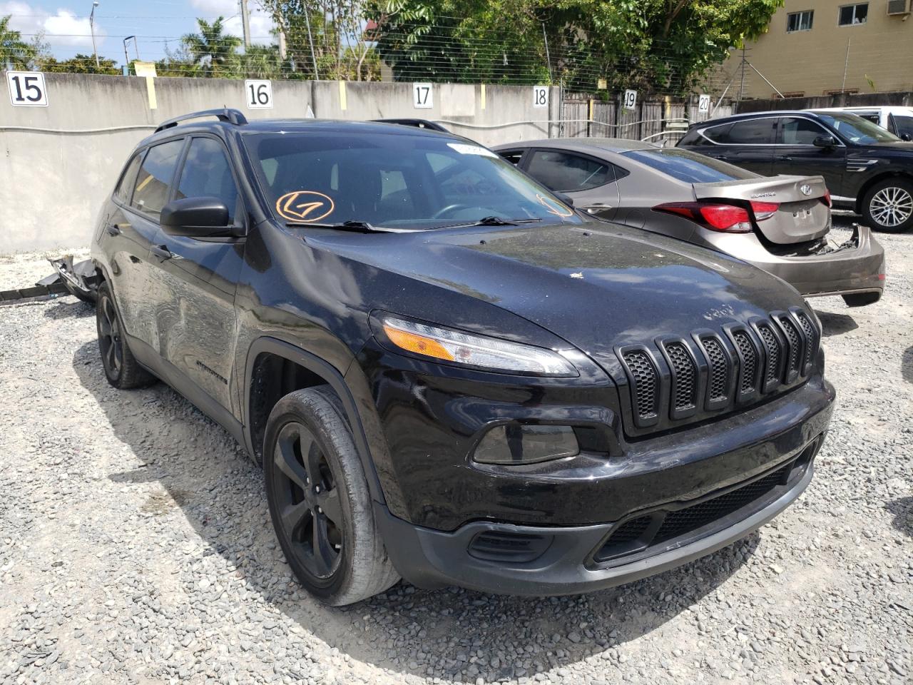 Photo 1 from auction – 2017 JEEP CHEROKEE S with VIN 1C4PJLAB9HW571671