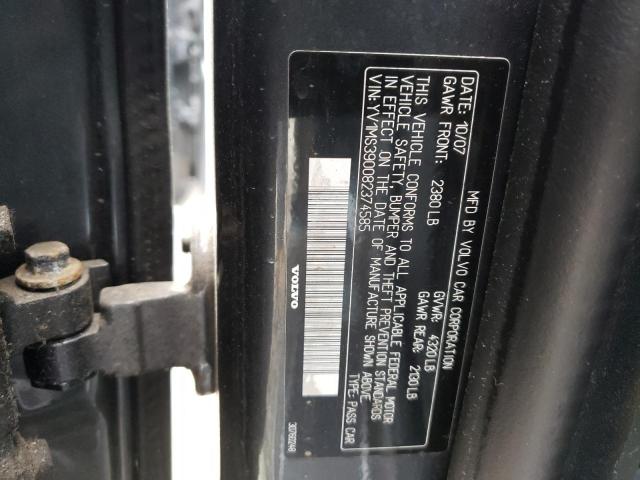 Photo 10 from auction – 2008 VOLVO S40 2.4I with VIN YV1MS390082374585