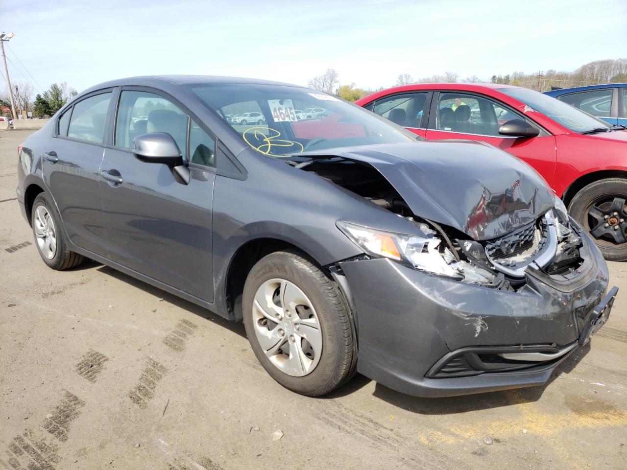 HONDA CIVIC LX 2013 with VIN 2HGFB2F52DH596489 - Photo from auction