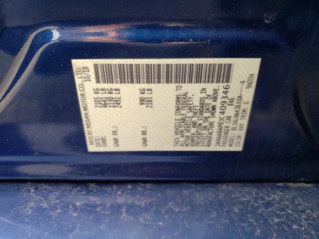Photo 10 from auction – 2018 NISSAN MAXIMA 3.5 with VIN 1N4AA6AP0JC409346