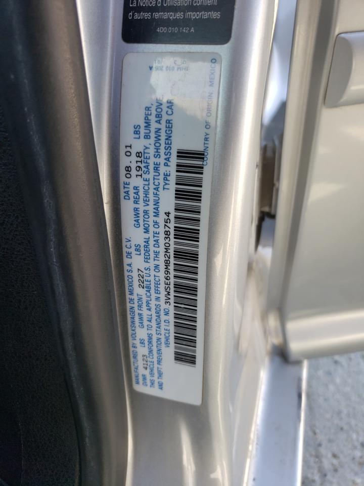 Photo 10 from auction – 2002 VOLKSWAGEN JETTA GLS with VIN 3VWSE69M82M038754